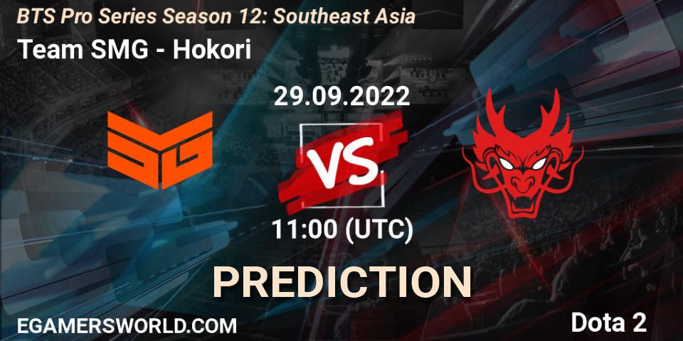 Team SMG проти Hokori: Поради щодо ставок, прогнози на матчі. 29.09.2022 at 11:18. Dota 2, BTS Pro Series Season 12: Southeast Asia