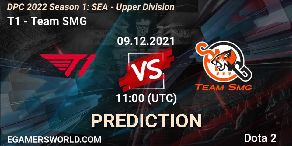 T1 проти Team SMG: Поради щодо ставок, прогнози на матчі. 09.12.2021 at 11:11. Dota 2, DPC 2022 Season 1: SEA - Upper Division
