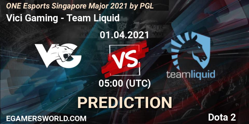 Vici Gaming проти Team Liquid: Поради щодо ставок, прогнози на матчі. 01.04.2021 at 05:28. Dota 2, ONE Esports Singapore Major 2021
