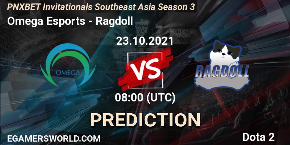 Omega Esports проти Ragdoll: Поради щодо ставок, прогнози на матчі. 23.10.2021 at 08:36. Dota 2, PNXBET Invitationals Southeast Asia Season 3