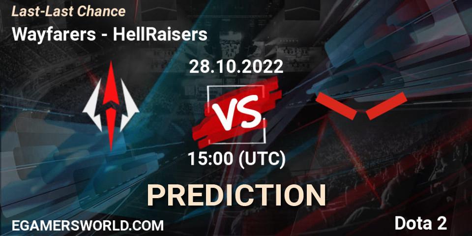 Wayfarers проти HellRaisers: Поради щодо ставок, прогнози на матчі. 28.10.2022 at 16:02. Dota 2, Last-Last Chance