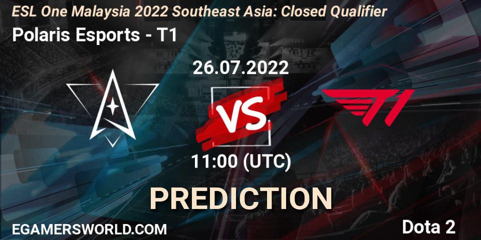 Polaris Esports проти T1: Поради щодо ставок, прогнози на матчі. 26.07.2022 at 11:01. Dota 2, ESL One Malaysia 2022 Southeast Asia: Closed Qualifier
