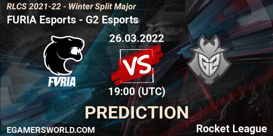 FURIA Esports проти G2 Esports: Поради щодо ставок, прогнози на матчі. 26.03.2022 at 19:00. Rocket League, RLCS 2021-22 - Winter Split Major
