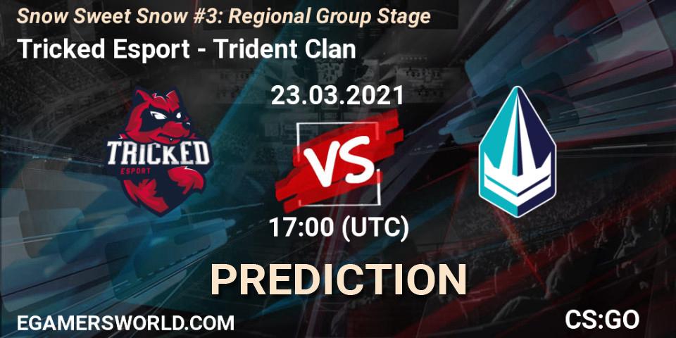 Tricked Esport проти Trident Clan: Поради щодо ставок, прогнози на матчі. 23.03.2021 at 17:00. Counter-Strike (CS2), Snow Sweet Snow #3: Regional Group Stage