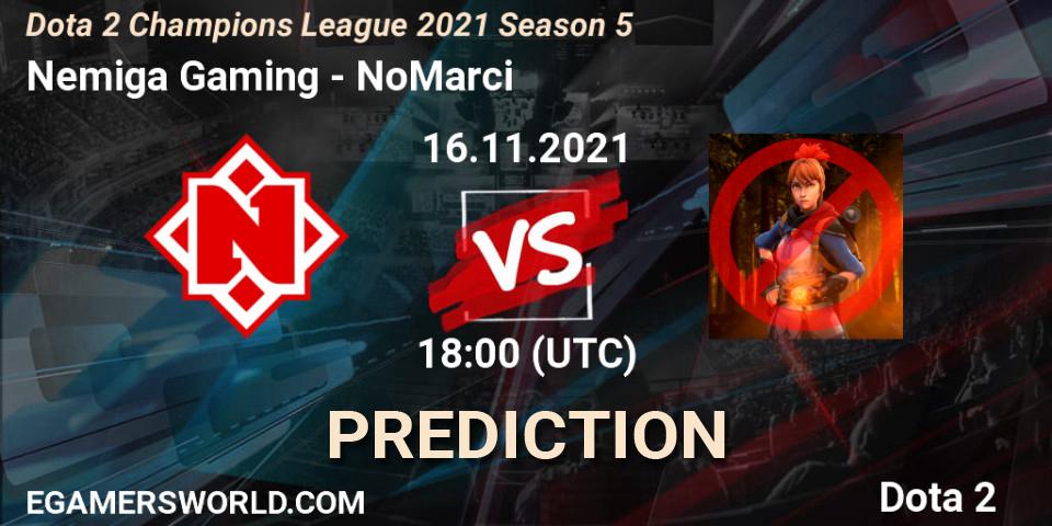Nemiga Gaming проти NoMarci: Поради щодо ставок, прогнози на матчі. 16.11.2021 at 18:02. Dota 2, Dota 2 Champions League 2021 Season 5