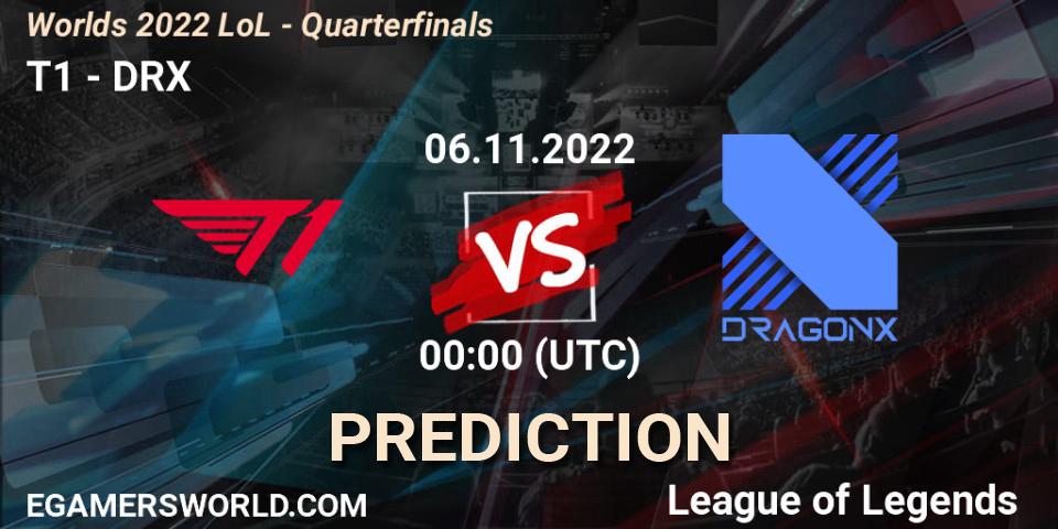 T1 проти DRX: Поради щодо ставок, прогнози на матчі. 06.11.2022 at 01:00. LoL, Worlds 2022 LoL - Finals