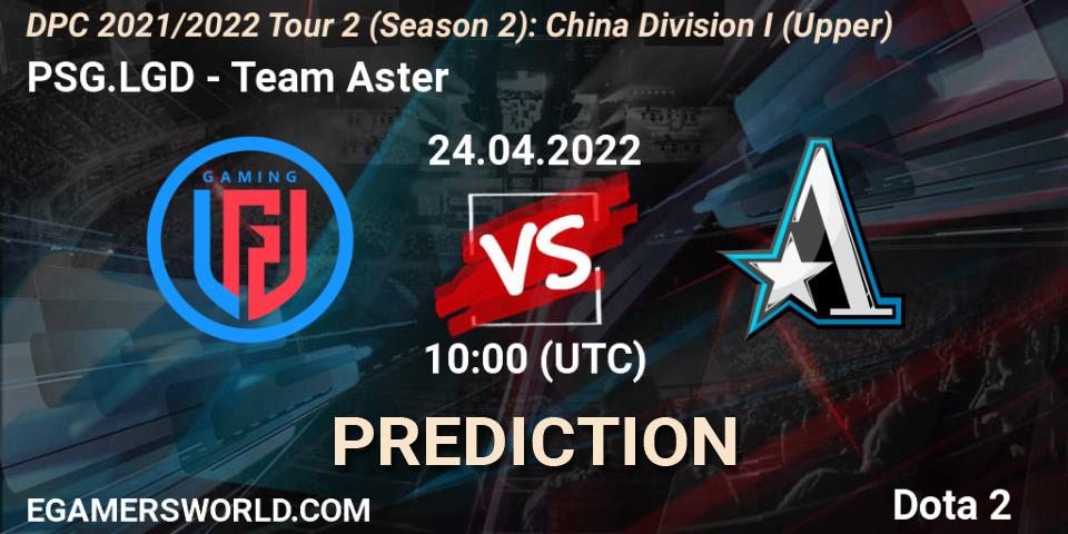 PSG.LGD проти Team Aster: Поради щодо ставок, прогнози на матчі. 24.04.2022 at 10:01. Dota 2, DPC 2021/2022 Tour 2 (Season 2): China Division I (Upper)