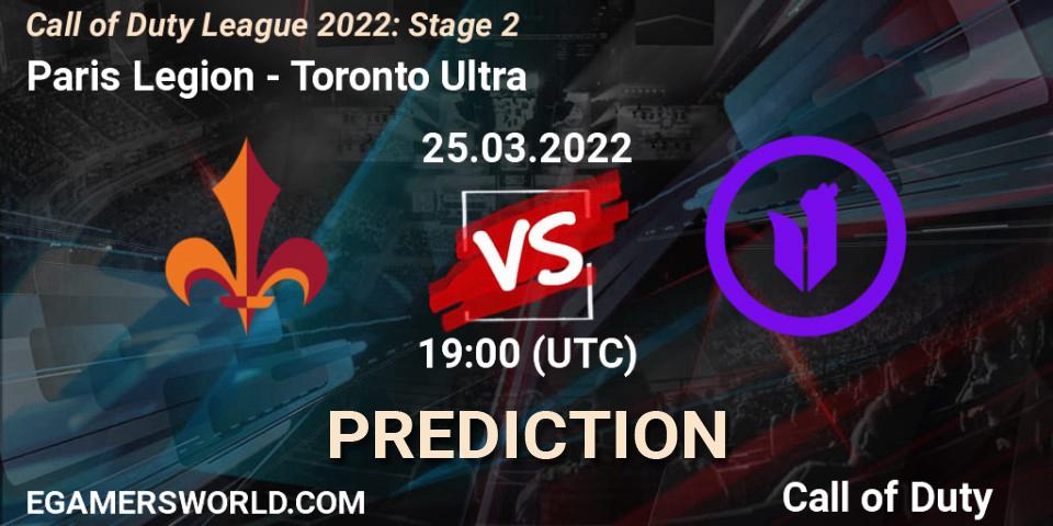 Paris Legion проти Toronto Ultra: Поради щодо ставок, прогнози на матчі. 25.03.2022 at 19:00. Call of Duty, Call of Duty League 2022: Stage 2