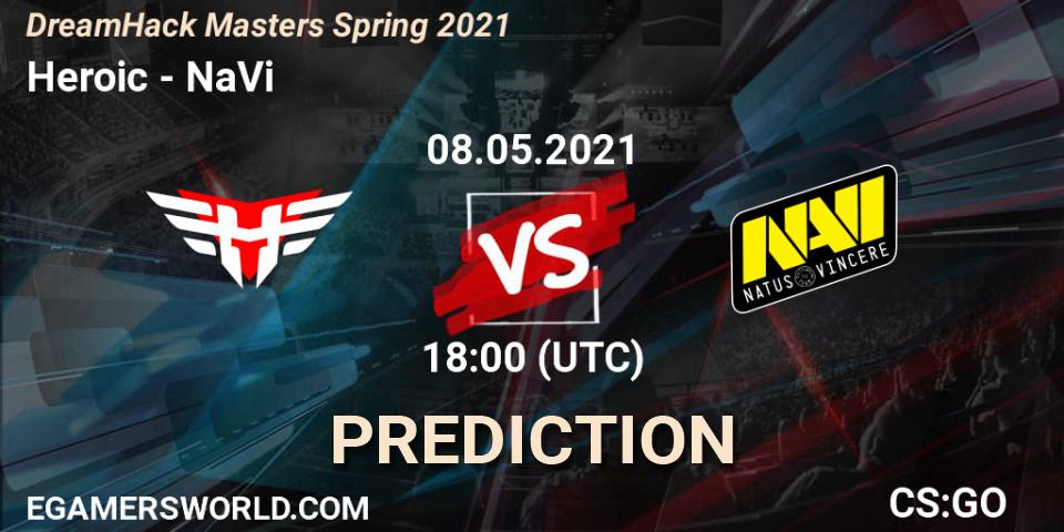 Heroic проти NaVi: Поради щодо ставок, прогнози на матчі. 08.05.2021 at 18:00. Counter-Strike (CS2), DreamHack Masters Spring 2021