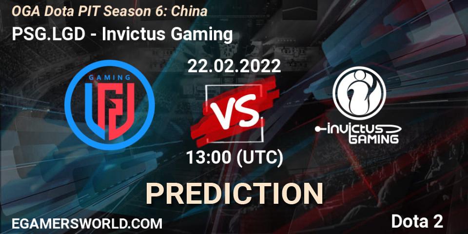 PSG.LGD проти Invictus Gaming: Поради щодо ставок, прогнози на матчі. 22.02.2022 at 12:25. Dota 2, OGA Dota PIT Season 6: China