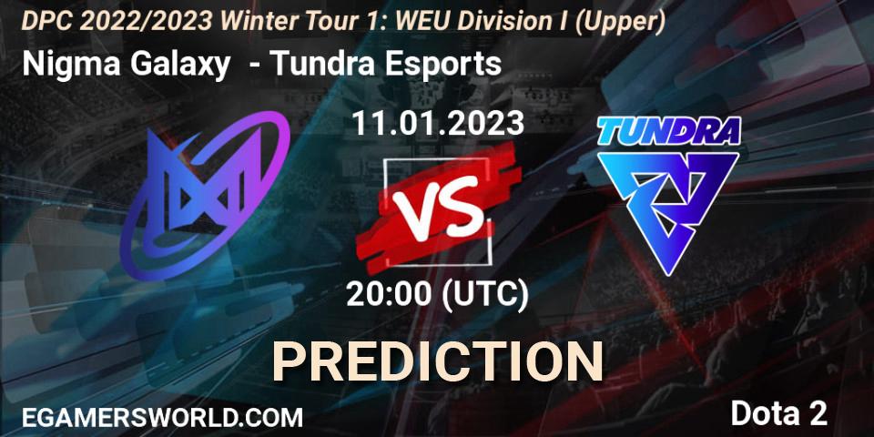 Nigma Galaxy проти Tundra Esports: Поради щодо ставок, прогнози на матчі. 11.01.2023 at 20:00. Dota 2, DPC 2022/2023 Winter Tour 1: WEU Division I (Upper)