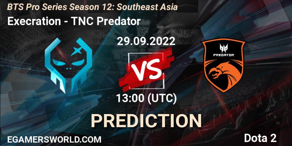 Execration проти TNC Predator: Поради щодо ставок, прогнози на матчі. 29.09.2022 at 13:18. Dota 2, BTS Pro Series Season 12: Southeast Asia
