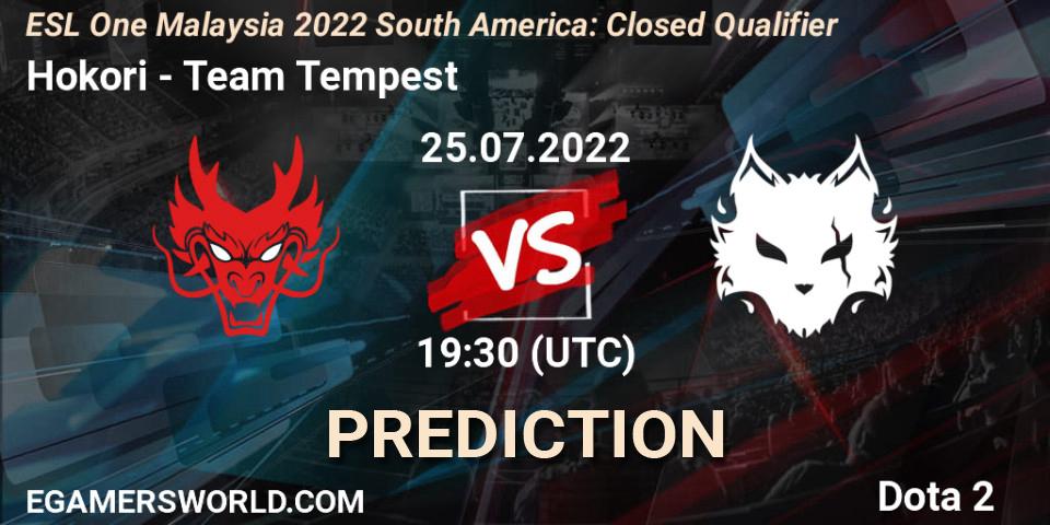 Hokori проти Team Tempest: Поради щодо ставок, прогнози на матчі. 25.07.2022 at 19:36. Dota 2, ESL One Malaysia 2022 South America: Closed Qualifier