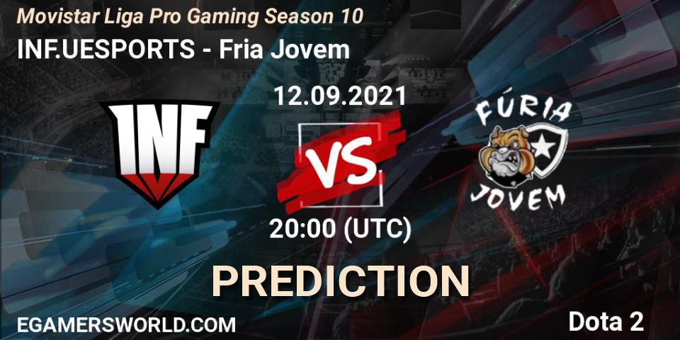INF.UESPORTS проти Fúria Jovem: Поради щодо ставок, прогнози на матчі. 12.09.2021 at 20:30. Dota 2, Movistar Liga Pro Gaming Season 10