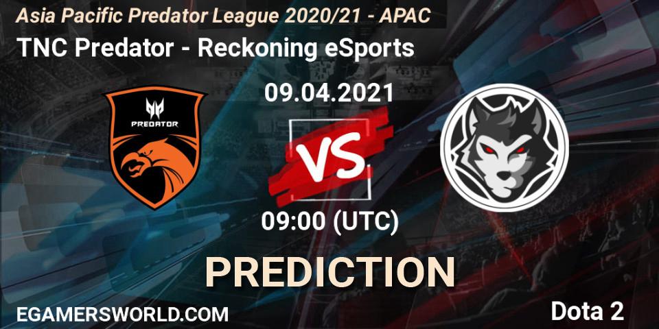 TNC Predator проти Reckoning eSports: Поради щодо ставок, прогнози на матчі. 09.04.2021 at 07:58. Dota 2, Asia Pacific Predator League 2020/21 - APAC