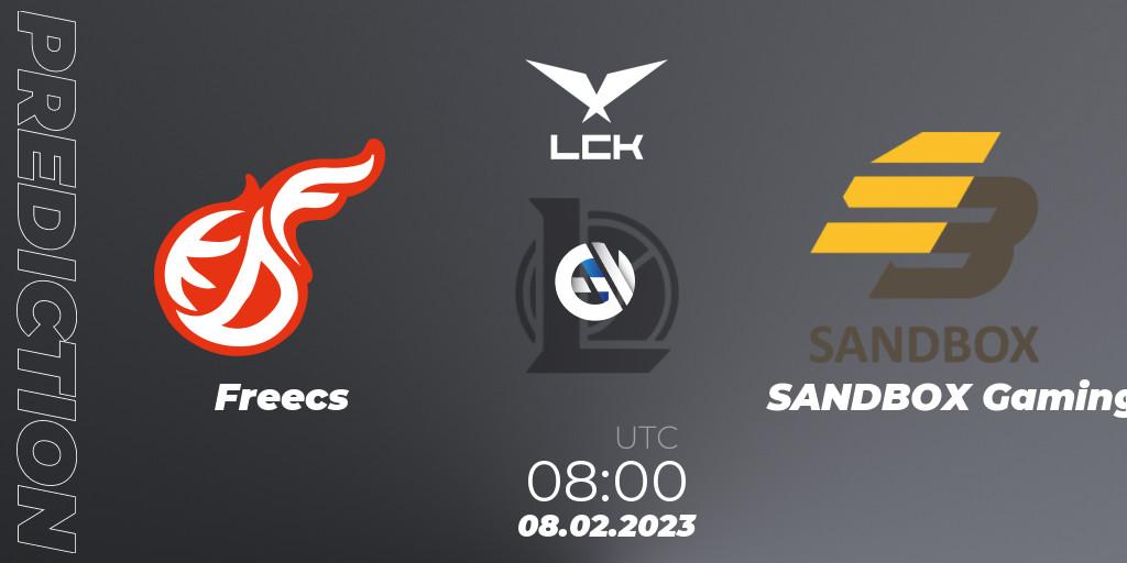 Freecs проти SANDBOX Gaming: Поради щодо ставок, прогнози на матчі. 08.02.2023 at 08:00. LoL, LCK Spring 2023 - Group Stage