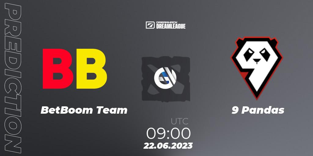 BetBoom Team проти 9 Pandas: Поради щодо ставок, прогнози на матчі. 22.06.2023 at 08:55. Dota 2, DreamLeague Season 20 - Group Stage 2