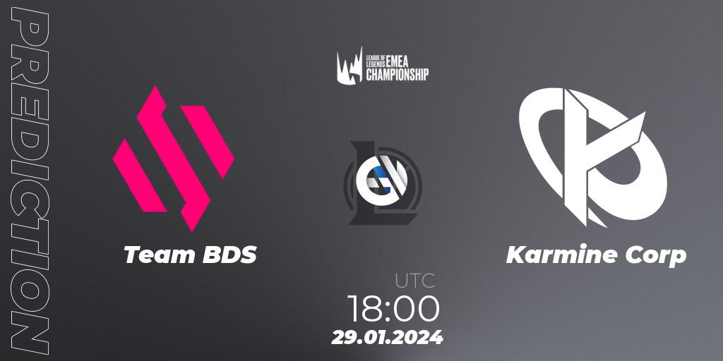 Team BDS проти Karmine Corp: Поради щодо ставок, прогнози на матчі. 29.01.2024 at 17:00. LoL, LEC Winter 2024 - Regular Season