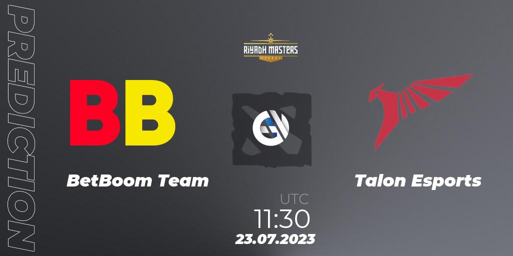 BetBoom Team проти Talon Esports: Поради щодо ставок, прогнози на матчі. 23.07.2023 at 11:32. Dota 2, Riyadh Masters 2023 - Group Stage
