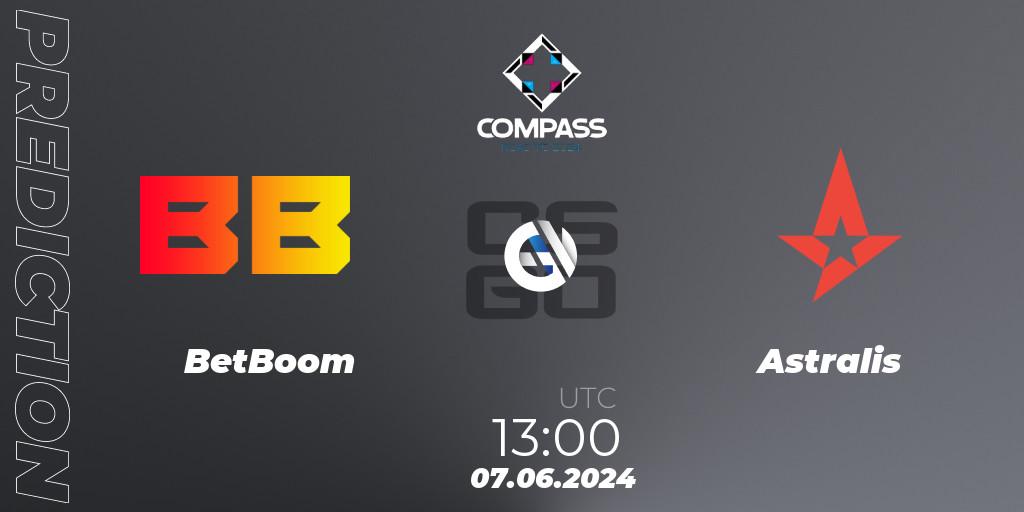 BetBoom проти Astralis: Поради щодо ставок, прогнози на матчі. 07.06.2024 at 13:15. Counter-Strike (CS2), YaLLa Compass 2024