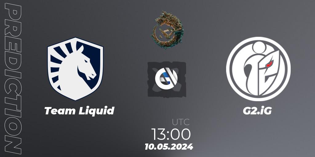Team Liquid проти G2.iG: Поради щодо ставок, прогнози на матчі. 10.05.2024 at 13:00. Dota 2, PGL Wallachia Season 1 - Group Stage