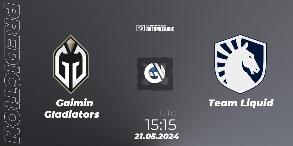 Gaimin Gladiators проти Team Liquid: Поради щодо ставок, прогнози на матчі. 21.05.2024 at 15:40. Dota 2, DreamLeague Season 23