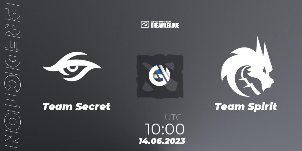 Team Secret проти Team Spirit: Поради щодо ставок, прогнози на матчі. 14.06.2023 at 09:55. Dota 2, DreamLeague Season 20 - Group Stage 1