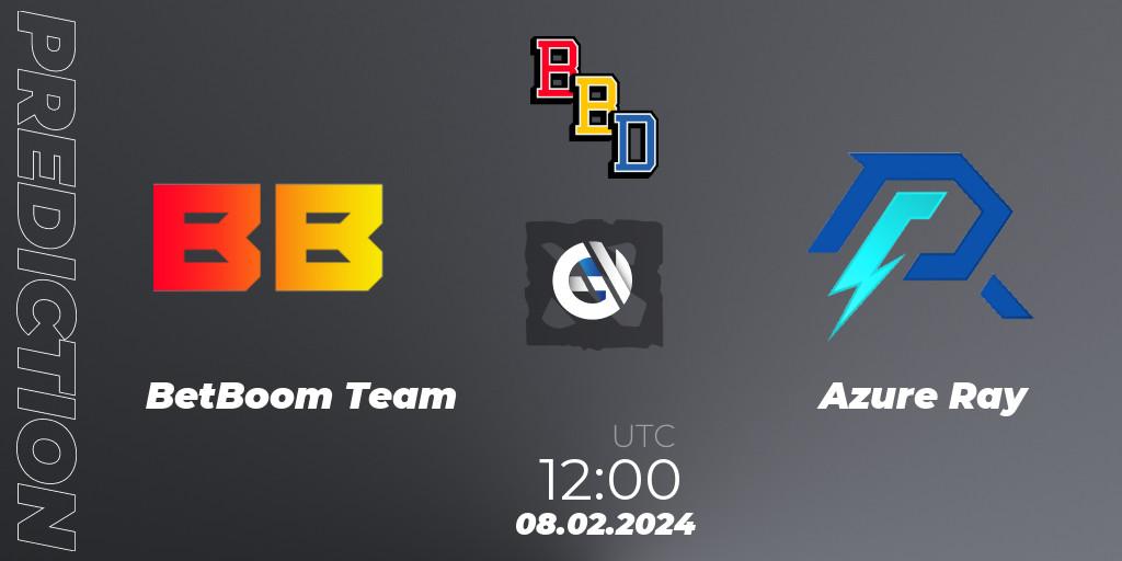 BetBoom Team проти Azure Ray: Поради щодо ставок, прогнози на матчі. 08.02.2024 at 12:06. Dota 2, BetBoom Dacha Dubai 2024