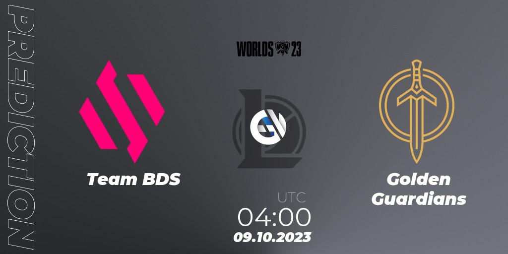 Team BDS проти Golden Guardians: Поради щодо ставок, прогнози на матчі. 09.10.2023 at 04:00. LoL, 2023 World Championship: Worlds Qualifying Series