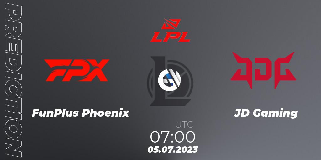 FunPlus Phoenix проти JD Gaming: Поради щодо ставок, прогнози на матчі. 05.07.2023 at 07:00. LoL, LPL Summer 2023 Regular Season