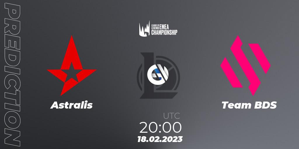 Astralis проти Team BDS: Поради щодо ставок, прогнози на матчі. 18.02.2023 at 19:15. LoL, LEC Winter 2023 - Stage 2