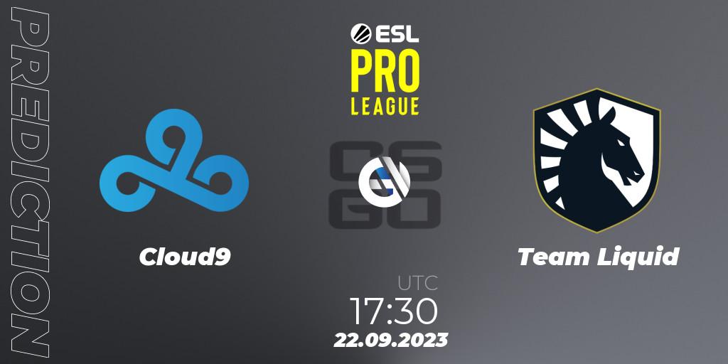 Cloud9 проти Team Liquid: Поради щодо ставок, прогнози на матчі. 22.09.2023 at 17:30. Counter-Strike (CS2), ESL Pro League Season 18