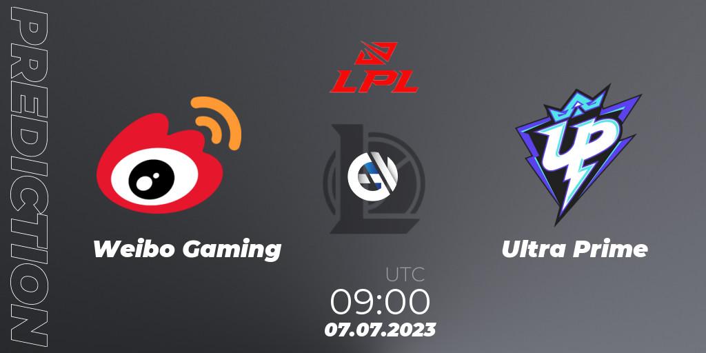 Weibo Gaming проти Ultra Prime: Поради щодо ставок, прогнози на матчі. 07.07.2023 at 09:00. LoL, LPL Summer 2023 Regular Season