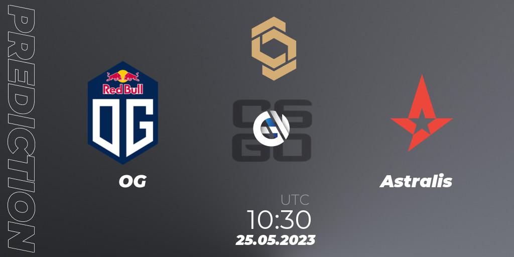 OG проти Astralis: Поради щодо ставок, прогнози на матчі. 25.05.2023 at 10:30. Counter-Strike (CS2), CCT South Europe Series #4