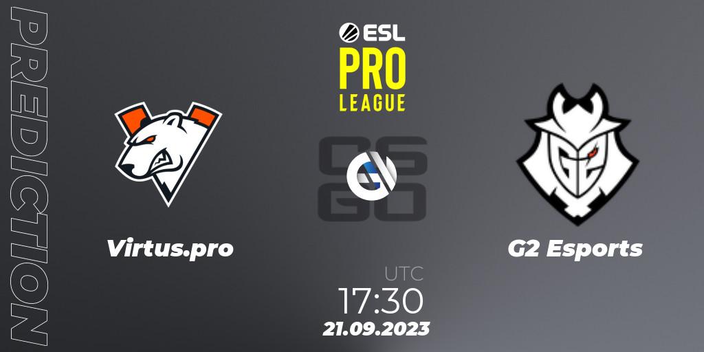 Virtus.pro проти G2 Esports: Поради щодо ставок, прогнози на матчі. 21.09.2023 at 17:30. Counter-Strike (CS2), ESL Pro League Season 18