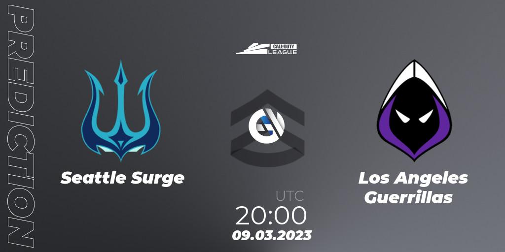 Seattle Surge проти Los Angeles Guerrillas: Поради щодо ставок, прогнози на матчі. 09.03.2023 at 20:00. Call of Duty, Call of Duty League 2023: Stage 3 Major