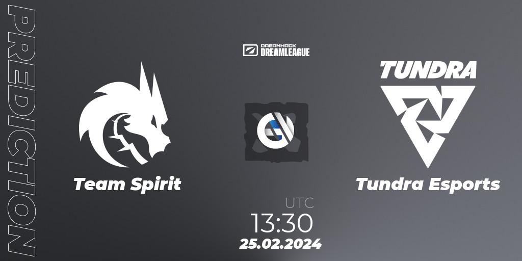 Team Spirit проти Tundra Esports: Поради щодо ставок, прогнози на матчі. 25.02.2024 at 13:40. Dota 2, DreamLeague Season 22