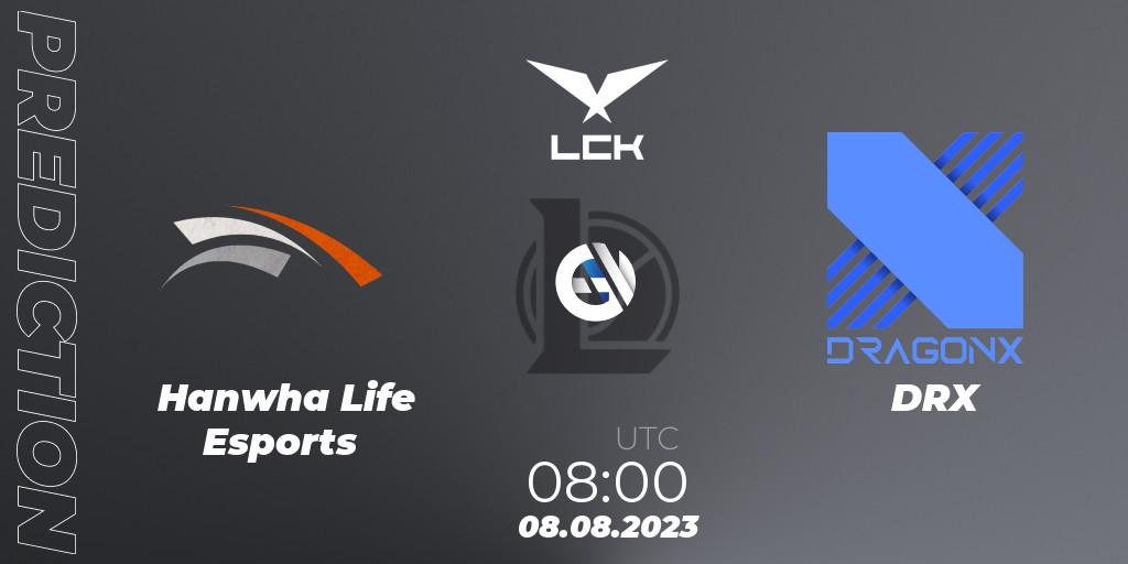 Hanwha Life Esports проти DRX: Поради щодо ставок, прогнози на матчі. 08.08.2023 at 08:00. LoL, LCK Summer 2023 - Playoffs