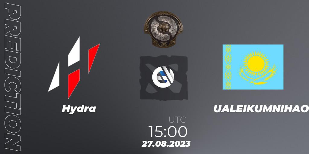 Hydra проти UALEIKUMNIHAO: Поради щодо ставок, прогнози на матчі. 22.08.2023 at 14:45. Dota 2, The International 2023 - Eastern Europe Qualifier