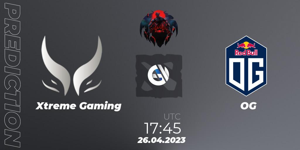 Xtreme Gaming проти OG: Поради щодо ставок, прогнози на матчі. 26.04.2023 at 17:51. Dota 2, The Berlin Major 2023 ESL - Group Stage