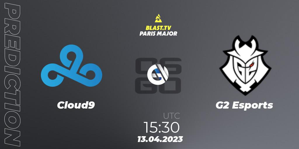Cloud9 проти G2 Esports: Поради щодо ставок, прогнози на матчі. 13.04.2023 at 15:15. Counter-Strike (CS2), BLAST.tv Paris Major 2023 Europe RMR B