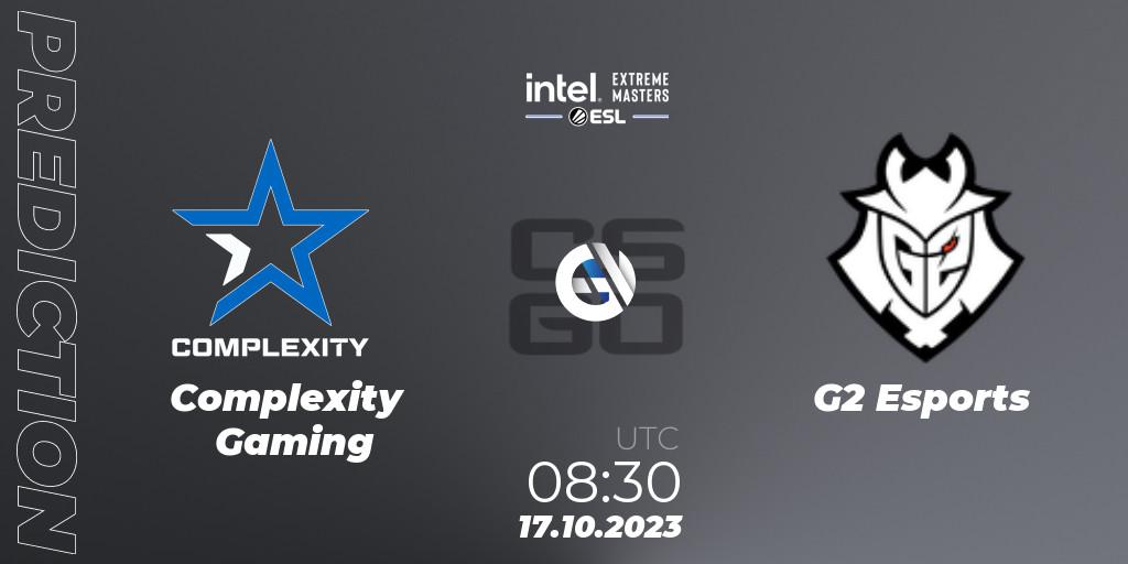 Complexity Gaming проти G2 Esports: Поради щодо ставок, прогнози на матчі. 17.10.2023 at 02:30. Counter-Strike (CS2), IEM Sydney 2023