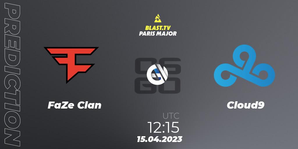 FaZe Clan проти Cloud9: Поради щодо ставок, прогнози на матчі. 15.04.2023 at 12:00. Counter-Strike (CS2), BLAST.tv Paris Major 2023 Challengers Stage Europe Last Chance Qualifier
