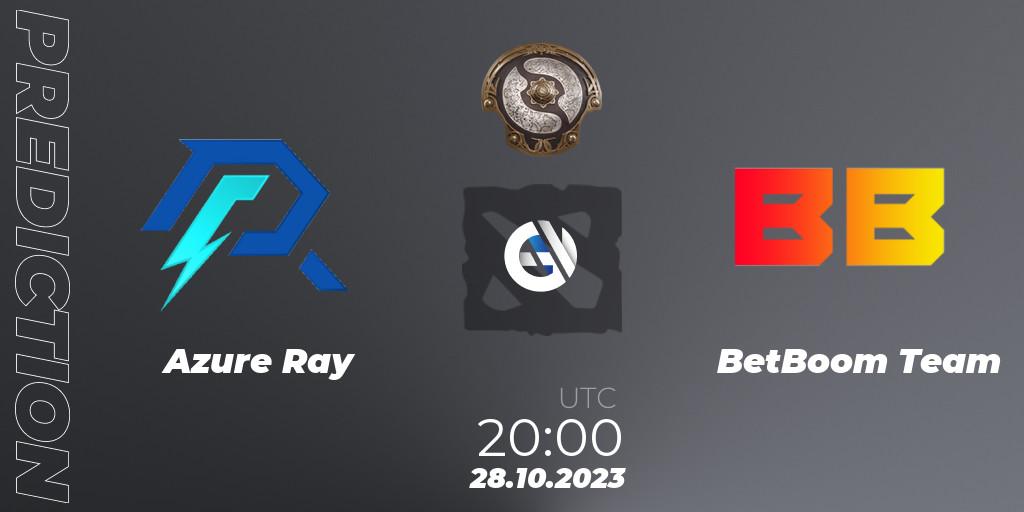 Azure Ray проти BetBoom Team: Поради щодо ставок, прогнози на матчі. 28.10.2023 at 21:00. Dota 2, The International 2023