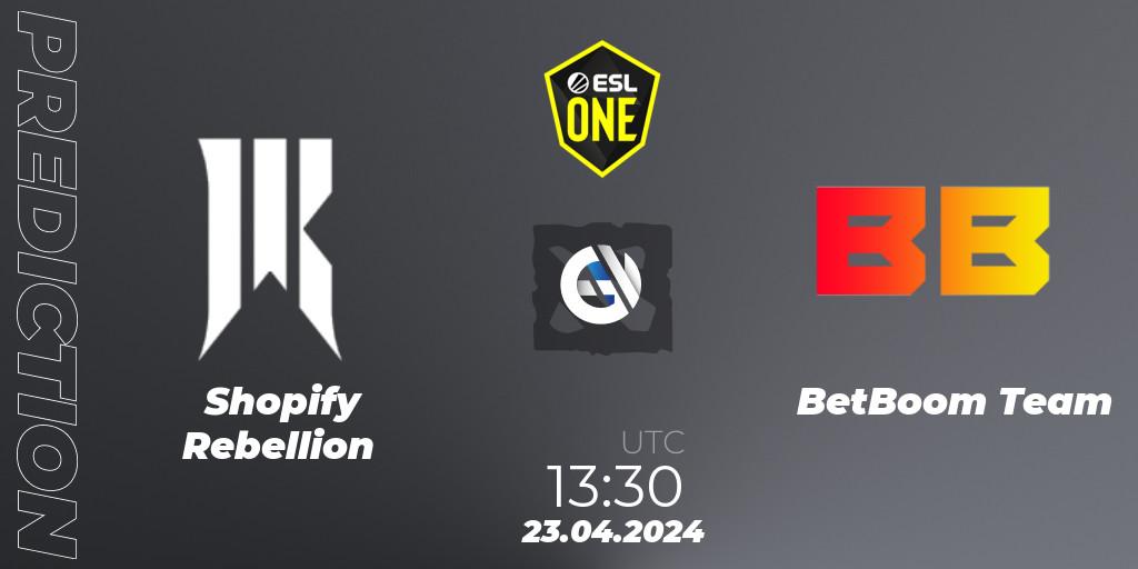 Shopify Rebellion проти BetBoom Team: Поради щодо ставок, прогнози на матчі. 23.04.2024 at 14:00. Dota 2, ESL One Birmingham 2024