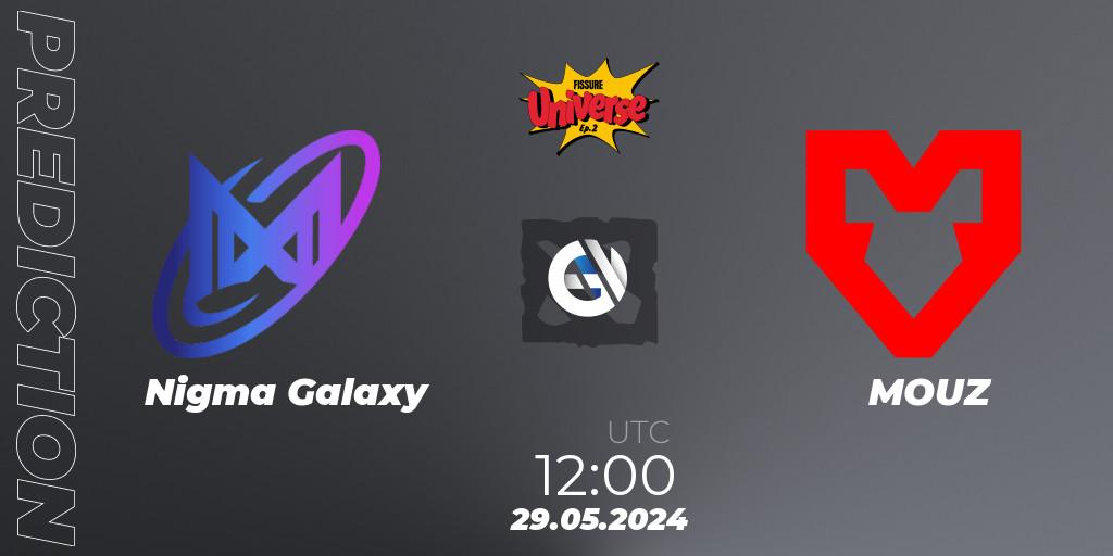 Nigma Galaxy проти MOUZ: Поради щодо ставок, прогнози на матчі. 29.05.2024 at 12:00. Dota 2, FISSURE Universe: Episode 2