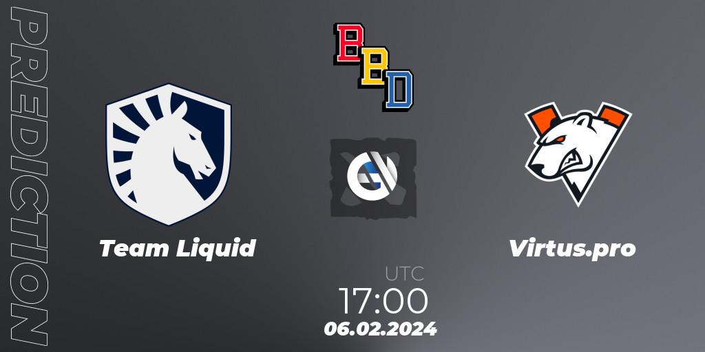 Team Liquid проти Virtus.pro: Поради щодо ставок, прогнози на матчі. 06.02.2024 at 14:30. Dota 2, BetBoom Dacha Dubai 2024
