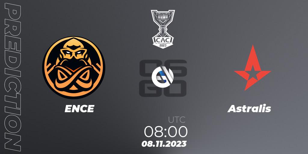 ENCE проти Astralis: Поради щодо ставок, прогнози на матчі. 08.11.2023 at 08:35. Counter-Strike (CS2), CS Asia Championships 2023