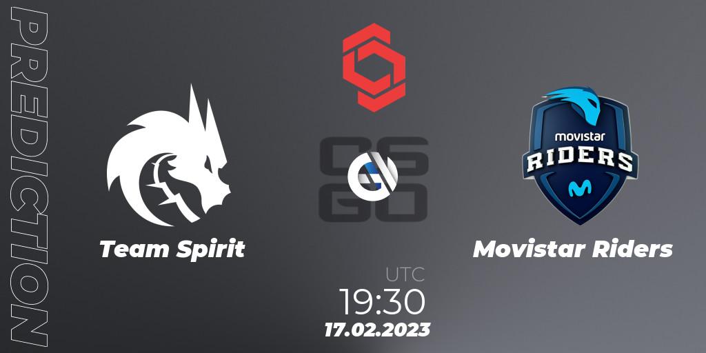 Team Spirit проти Movistar Riders: Поради щодо ставок, прогнози на матчі. 17.02.2023 at 20:10. Counter-Strike (CS2), CCT Central Europe Series Finals #1