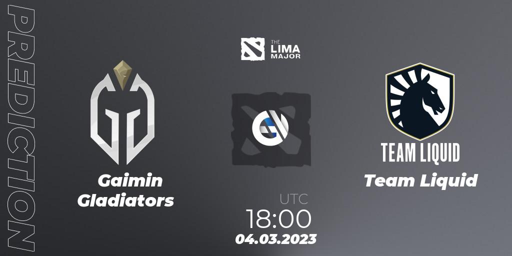 Gaimin Gladiators проти Team Liquid: Поради щодо ставок, прогнози на матчі. 04.03.2023 at 18:07. Dota 2, The Lima Major 2023